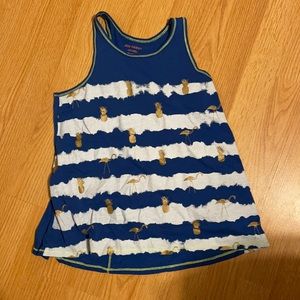 kids pineapple and flamingo tank top